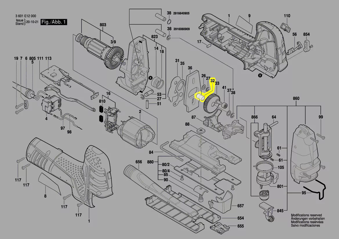 couronne à aiguille réf. 2 600 913 040 Bosch